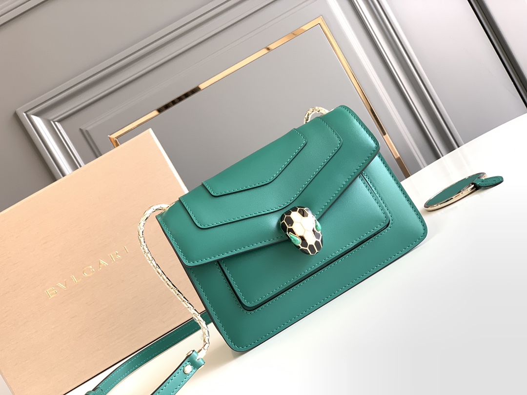 Bvlgari Serpenti Forever Crossbody Bag Green